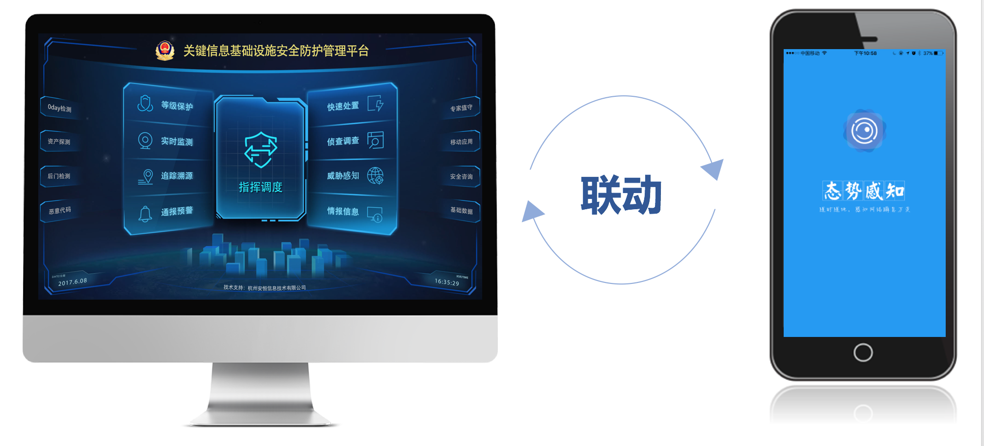 信息基础设施安全防护管理平台建立用户网络安全态势感知通报预警体系